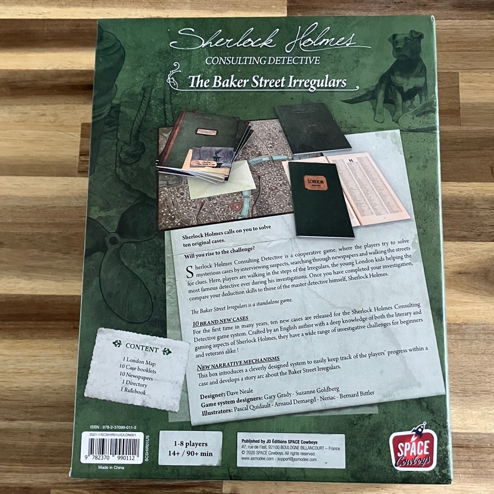 Sherlock Holmes Consulting Detective Board Game - The Baker Street Irregulars - Picture 3 of 8